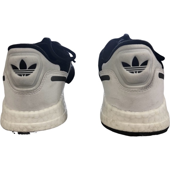 Adidas ZX 1K BOOST CORE BLACK / CLOUD WHITE / BLACK SILVER METALLIC Size 9 - Picture 8 of 10